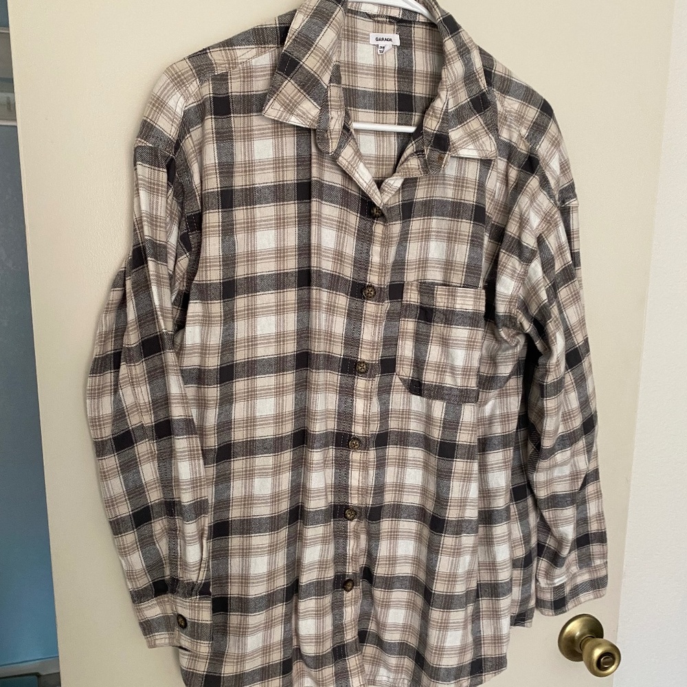 garage flannel button-down shirt